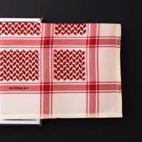 شماغ جفنشي كلاسيك احمر بيج شتوي