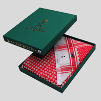 شماغ ملكي خاص السمو احمر دم الغزال 2025