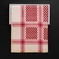 شماغ جفنشي كلاسيك احمر بيج شتوي