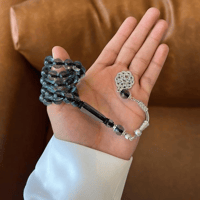 سبحة بكلايت سماوية شفافة