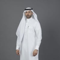 شماغ البسام جون لين ابيض