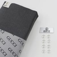 قماش شتوي ماركة قوتشي رمادي مقلم A3