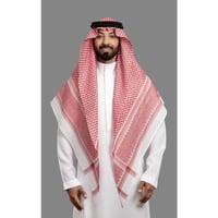 شماغ البسام البصمة 4 لون غامق