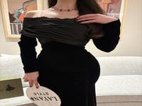 فستان اسود ساتر