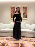 فستان اسود كلاسك