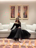 فستان اسود كلاسك