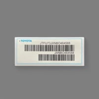 استكر باركود تويوتا أبيض