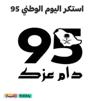 ملصق زجاج امامي 95 وطني