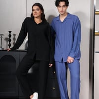 طقم صيفي اوفر سايز فضفاض - Baggy Casual Set