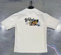تيشرت اوفر سايز طبي بطبعة خلفية - Oversized T-shir...