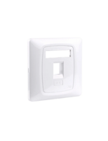 VOLFPUK1K FACEPLATE WHITE FOR 1 JACK