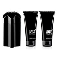 طقم مونت بلانك امبليم الاسود الرجالي (عطر 100مل+اف...