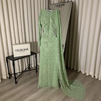 فستان شمراء الاخضر