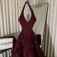 فستان الغيداء البرغندي