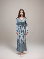 جلابية هندي كشميري منقوشة بالزهور Z950