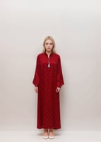 جلابية نسائي بأكمام طويلة واسعة مطرزة DC487