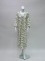 قميص ميدي نسائي لنن منقوش ng006