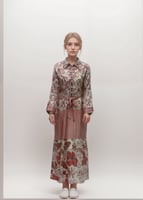 جلابية هندي برباط واكمام طويلة Z943