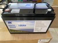 بطاريةايثيوم 100 امبير بقوة 12.8 فولت لكل شي ممكن...