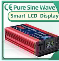 محول3000 واط على البطاريات 12 فولت وخروج الكهرباء...