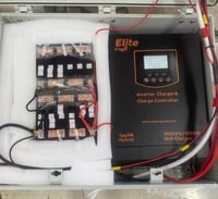 مجموعه محول مع بطاريات ليثيوم مع لوح اخراج 1000 وا...