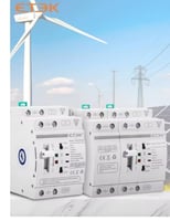 ETEK Din Rail 2P/4P ATS مفتاح نقل تلقائي مزدوج الط...