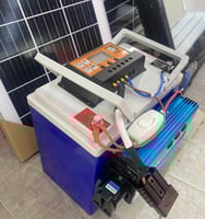 جموعة محول للكهرب 1600واط مع بطارية55 امبير مع منظ...