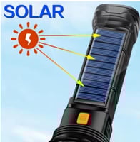 متعددة الوظائف الشمسية LED مصباح يدوي ، في الهواء...