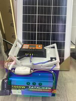 جموعة محول للكهرب 1600واط مع بطارية55 امبير مع منظ...