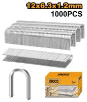 دبابيس دباسة 12ملى حرف يو - 1000 قطعة