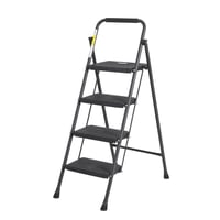 سلم معدني قابل للطي لون أسود – صناعة تركية - متوفر...