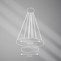 ثريا علاقي ليد ZINSA – تصميم دائري فاخر باللون الذ...