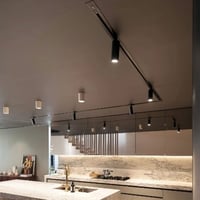 كشاف سكة المنيوم اسود نحيف