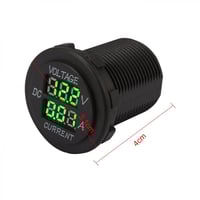 مقياس فولت رقمي مع مقياس إمبير للطبلون