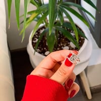 خاتم بالاسم فضه ايطالي عيار925قيراط