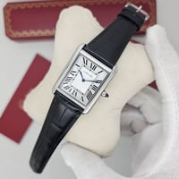 ساعة كارتير جلد اسود