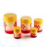 طقم علب بهارات غضار 3 حبات