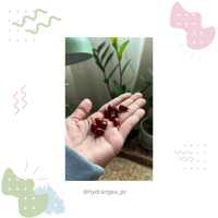 خرزات على شكل دمعه حمراء