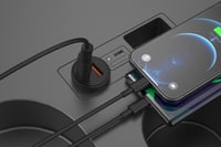 شاحن سيارة منفذين منفذ USB منفذ PD بقوة 30 واط من...