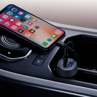 شاحن سيارة من أنكر منفذ PD ومنفذ USB مع كيبل ايفون...