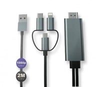 كيبل اتش دي 3منافذ طول مترين من GZROCK