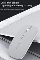 ماوس بلوتوث رمادي أو رصاصي من شركة ديفيا