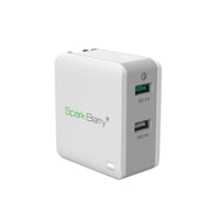 شاحن جداري سبارك بيري بمنفذين 30 وات (أسود و أبيض)