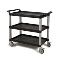 عربة تقديم الطعام المتحركة من الفيبر 3 رفوف لون از...