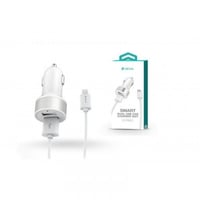 شاحن سيارة ميكرو ذكي USB من ديفيا - أبيض