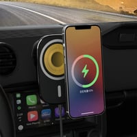 ديفيا مغناطيس سيارة مدمج مع شاحن لاسلكي - 15 واط