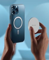 حافظة هاتف مغناطيسية قوية وشفافة لهاتف ايفون 13 بر...