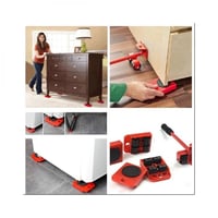 مجموعة ادوات نقل ورفع الاثاث الثقيل باسطوانة واربع...