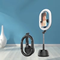 اضاءة لاسلكية بدوران 360 درجة مع حامل جوال للتصوير...