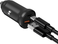 شاحن سيارة منفذين منفذ USB منفذ PD بقوة 30 واط من...